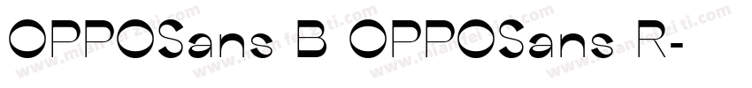 OPPOSans B OPPOSans R字体转换